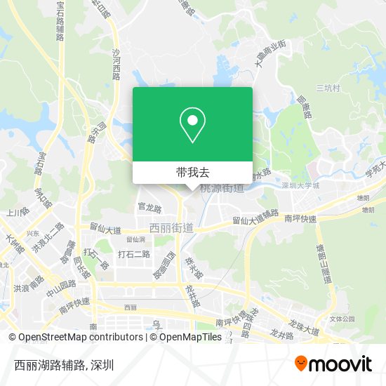 西丽湖路辅路地图