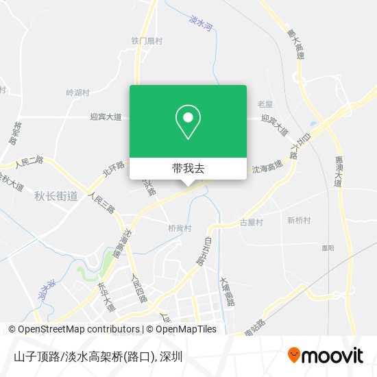 山子顶路/淡水高架桥(路口)地图