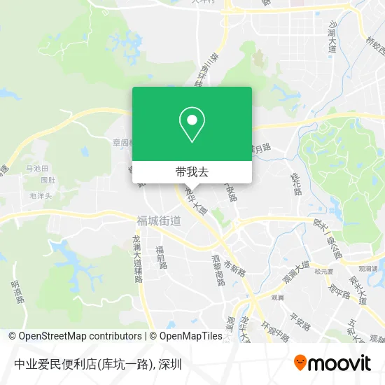 中业爱民便利店(库坑一路)地图