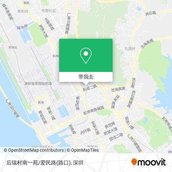 后瑞村南一苑/爱民路(路口)地图