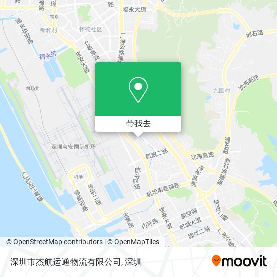 深圳市杰航运通物流有限公司地图