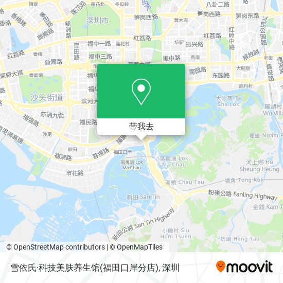 雪依氏·科技美肤养生馆(福田口岸分店)地图