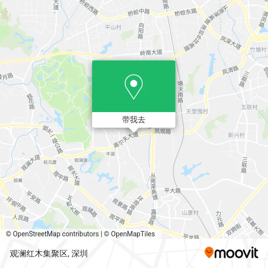 观澜红木集聚区地图