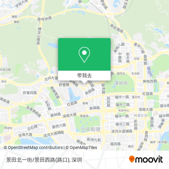 景田北一街/景田西路(路口)地图