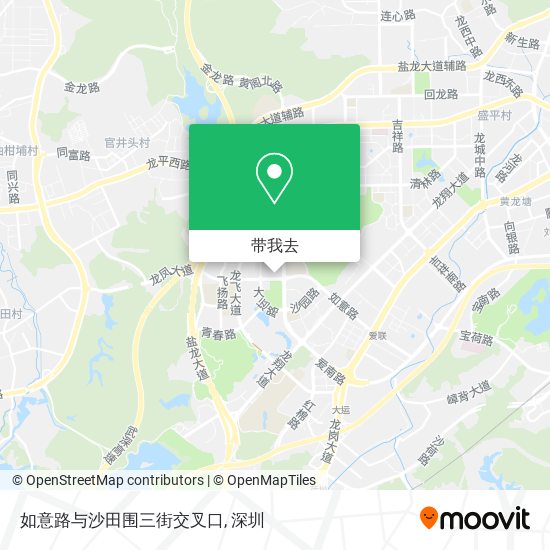 如意路与沙田围三街交叉口地图