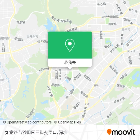 如意路与沙田围三街交叉口地图