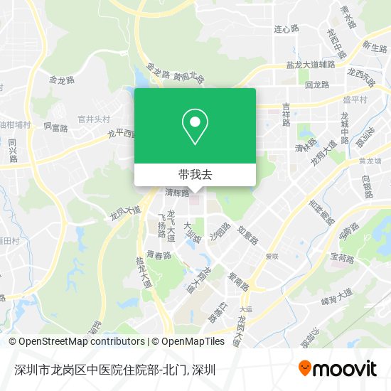 深圳市龙岗区中医院住院部-北门地图