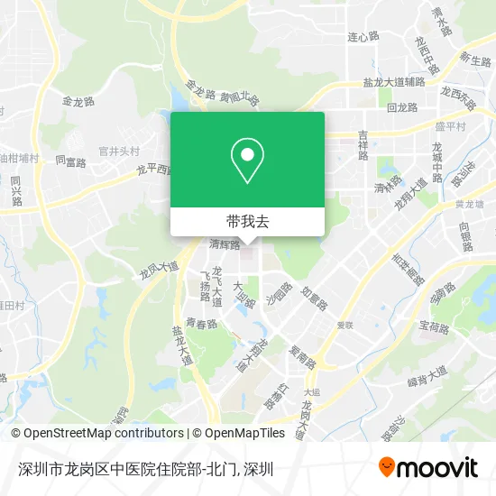 深圳市龙岗区中医院住院部-北门地图