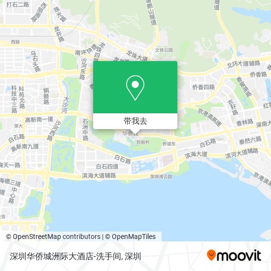 深圳华侨城洲际大酒店-洗手间地图