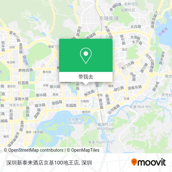 深圳新泰来酒店京基100地王店地图