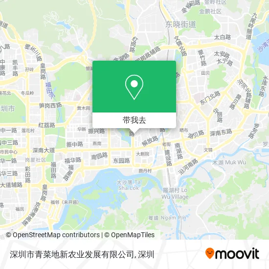 深圳市青菜地新农业发展有限公司地图