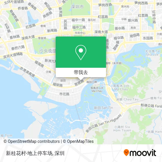 新桂花村-地上停车场地图