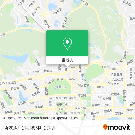 海友酒店(深圳梅林店)地图