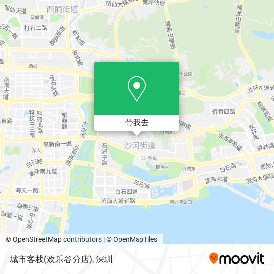 城市客栈(欢乐谷分店)地图