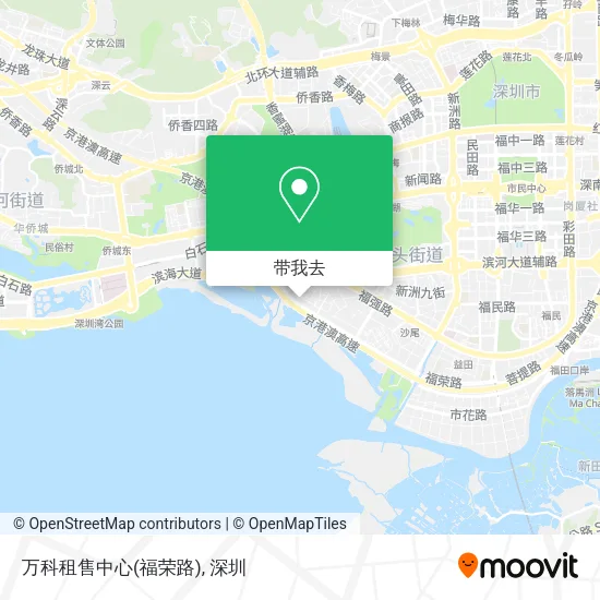 万科租售中心(福荣路)地图