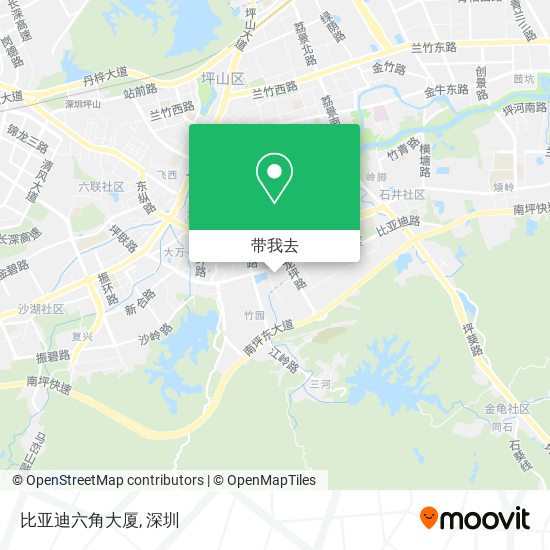 比亚迪六角大厦地图