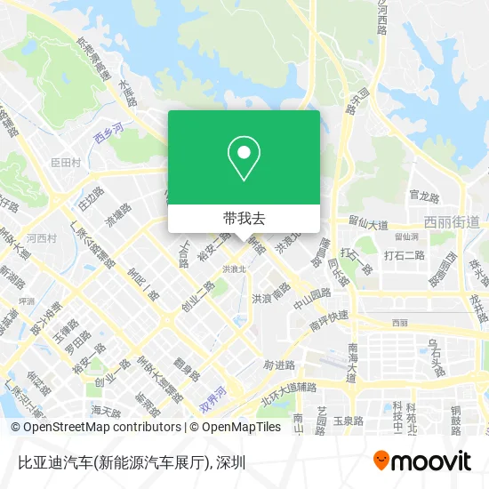 比亚迪汽车(新能源汽车展厅)地图