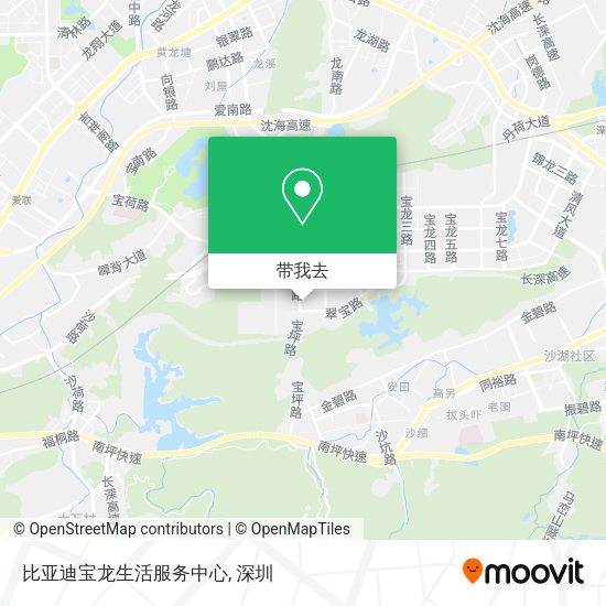 比亚迪宝龙生活服务中心地图