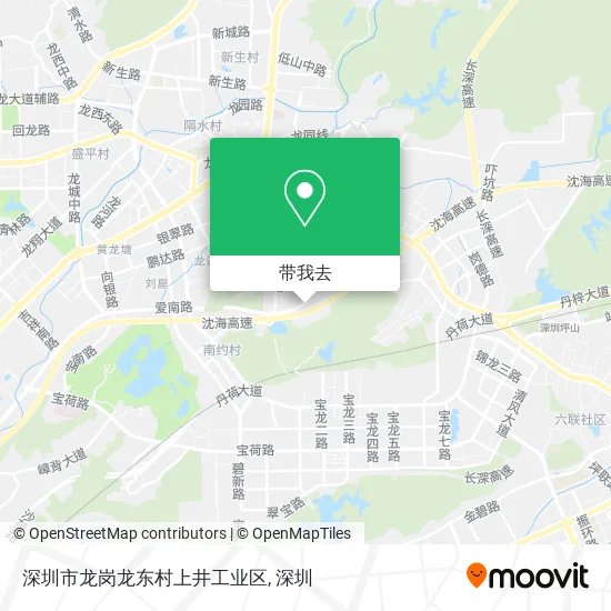 深圳市龙岗龙东村上井工业区地图