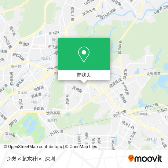 龙岗区龙东社区地图