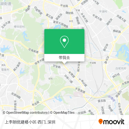 上李朗统建楼小区-西门地图