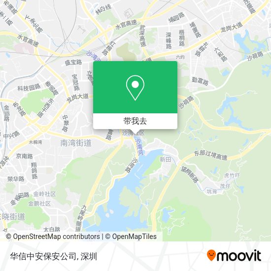 华信中安保安公司地图