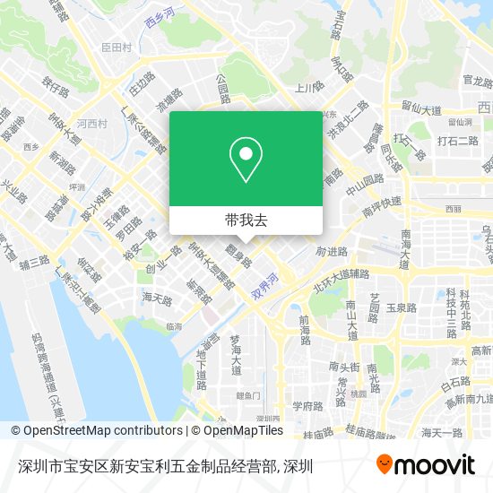 深圳市宝安区新安宝利五金制品经营部地图