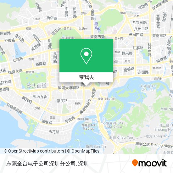 东莞全台电子公司深圳分公司地图