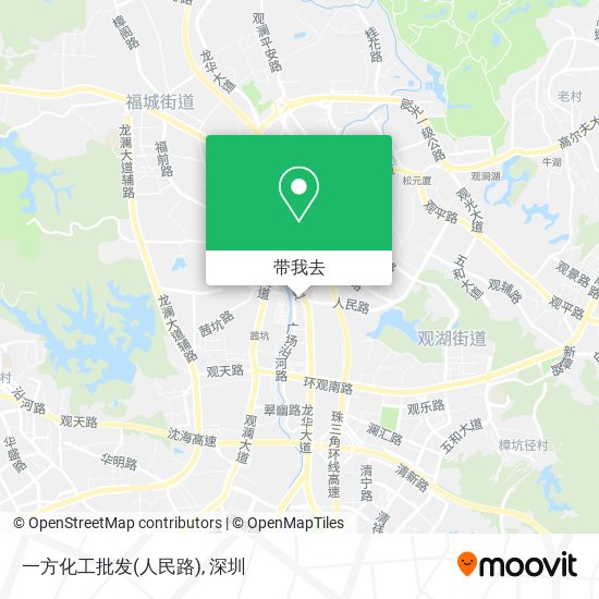 一方化工批发(人民路)地图