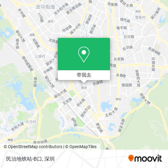 民治地铁站-B口地图