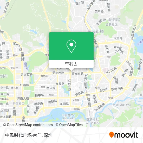 中民时代广场-南门地图