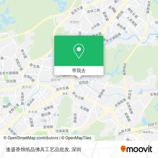 逢盛香烛纸品佛具工艺品批发地图