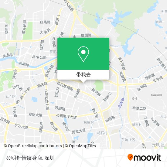 公明针情纹身店地图