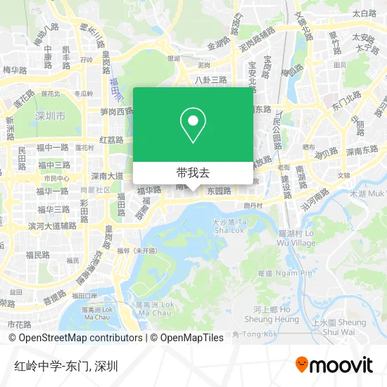 红岭中学-东门地图