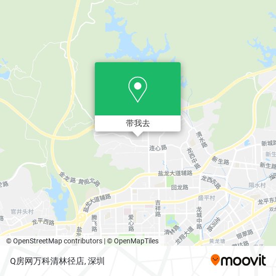 Q房网万科清林径店地图