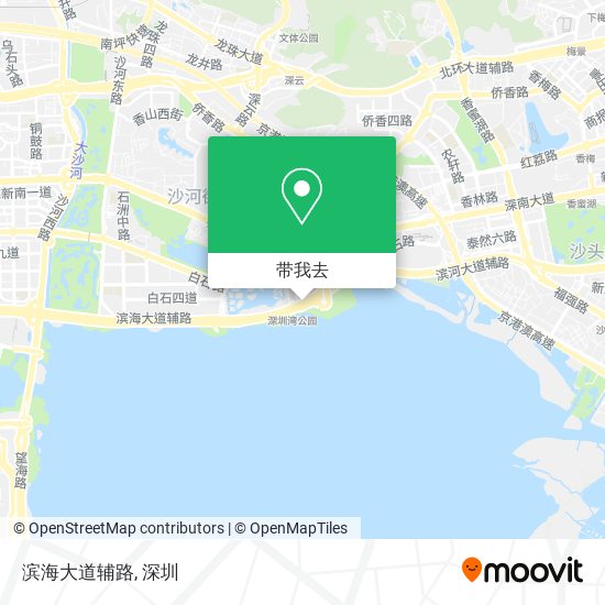 滨海大道辅路地图