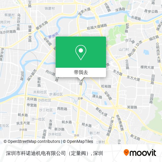 深圳市科诺迪机电有限公司（定量阀）地图