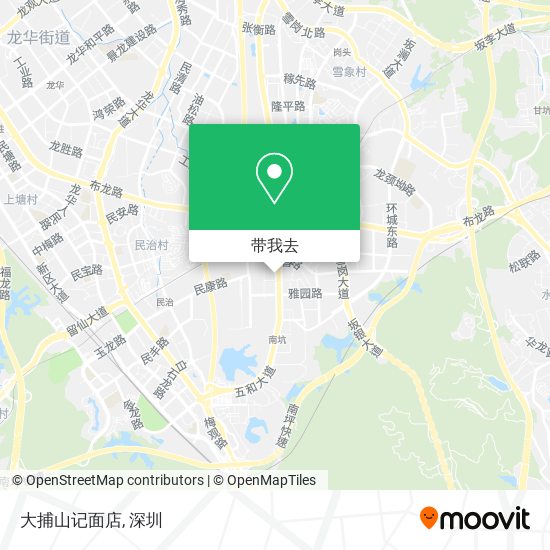 大捕山记面店地图