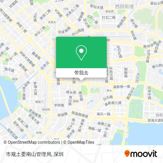 市规土委南山管理局地图