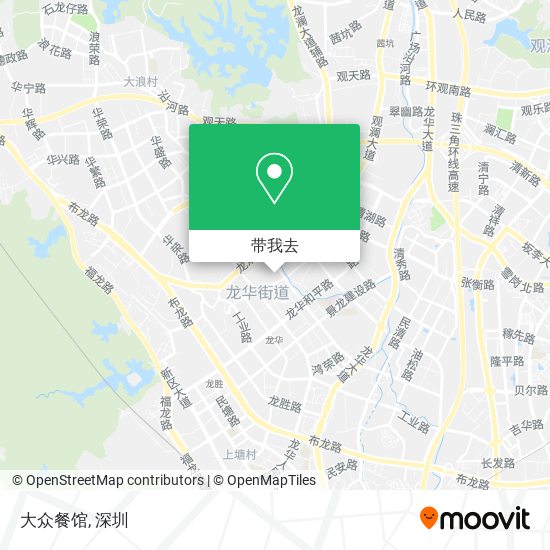 大众餐馆地图