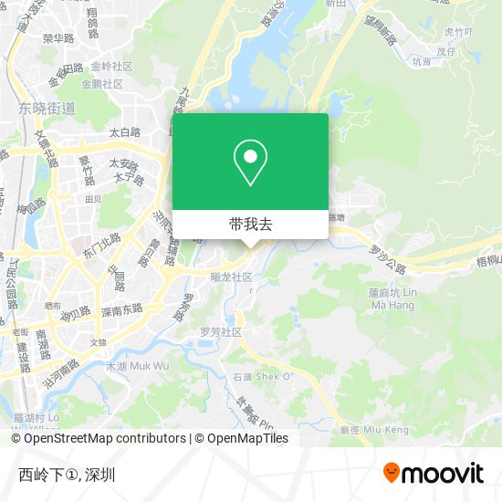 西岭下①地图