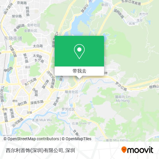 西尔利首饰(深圳)有限公司地图