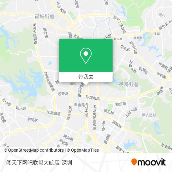 闯天下网吧联盟大航店地图