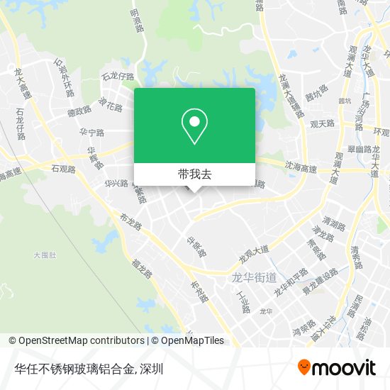 华任不锈钢玻璃铝合金地图
