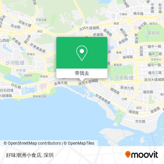 好味潮洲小食店地图