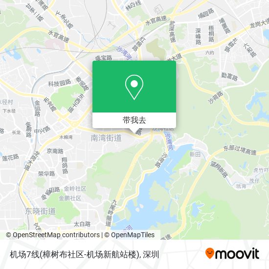 机场7线(樟树布社区-机场新航站楼)地图