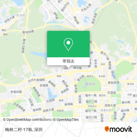 梅林二村-17栋地图