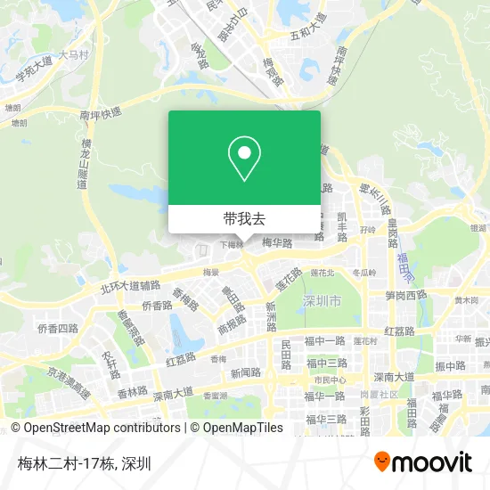 梅林二村-17栋地图