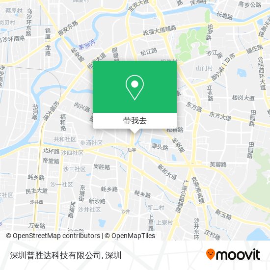 深圳普胜达科技有限公司地图