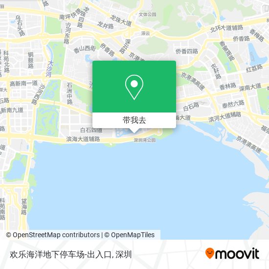欢乐海洋地下停车场-出入口地图